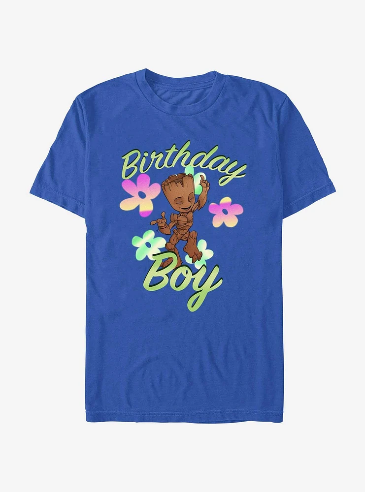 Marvel Guardians Of The Galaxy Birthday Boy Groot T-Shirt