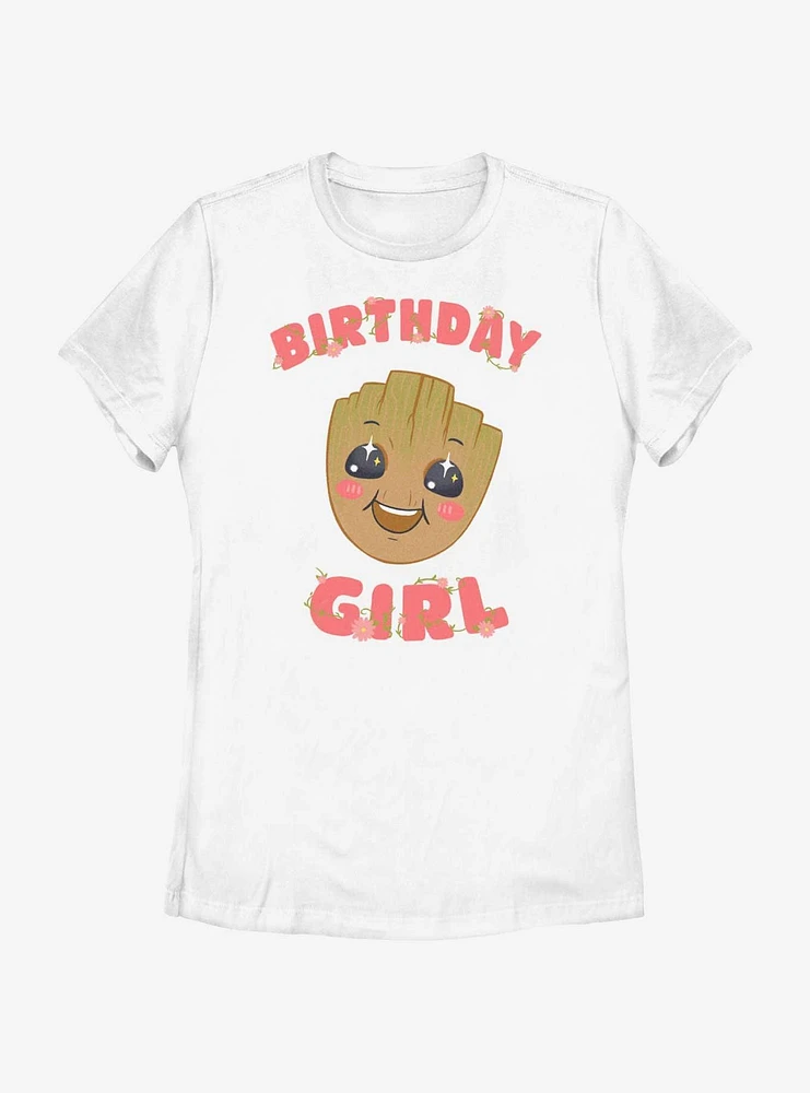 Marvel Guardians Of The Galaxy Girl Flowery Groot T-Shirt