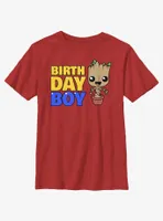 Marvel Guardians Of The Galaxy Birthday Boy Groot T-Shirt