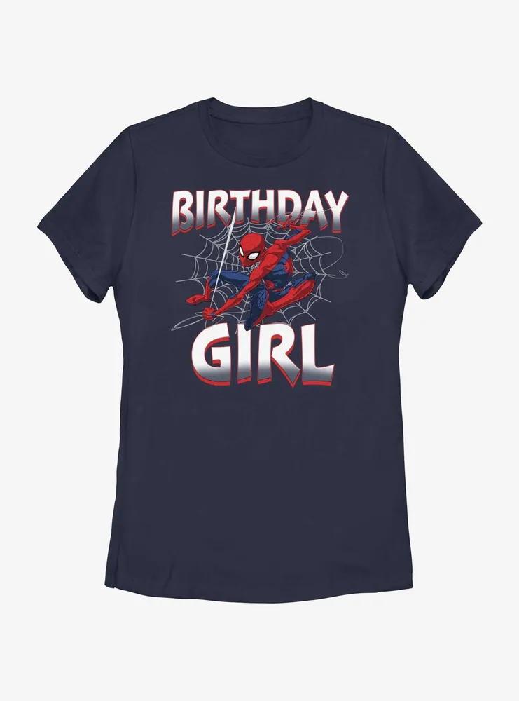 Marvel Spider-Man Web Birthday Girl T-Shirt