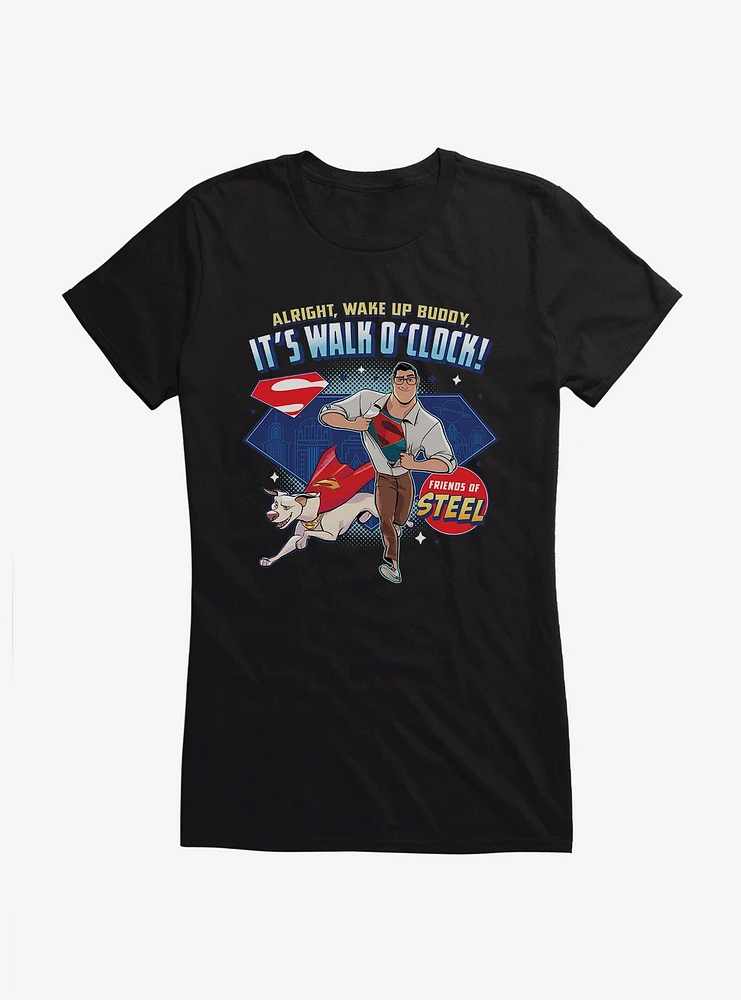 DC League Of Super-Pets Friends Steel Girls T-Shirt