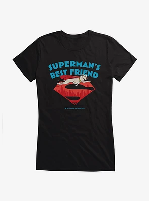 DC League of Super-Pets Superman's Best Friend Krypto Girls T-Shirt