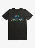 DC League of Super-Pets CHRacter Font T-Shirt