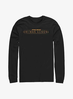 Star Wars Obi-Wan Gold Logo Long-SLeeve T-Shirt