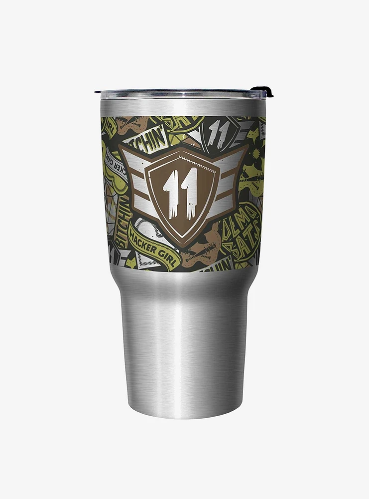 Stranger Things Eleven Camo Travel Mug