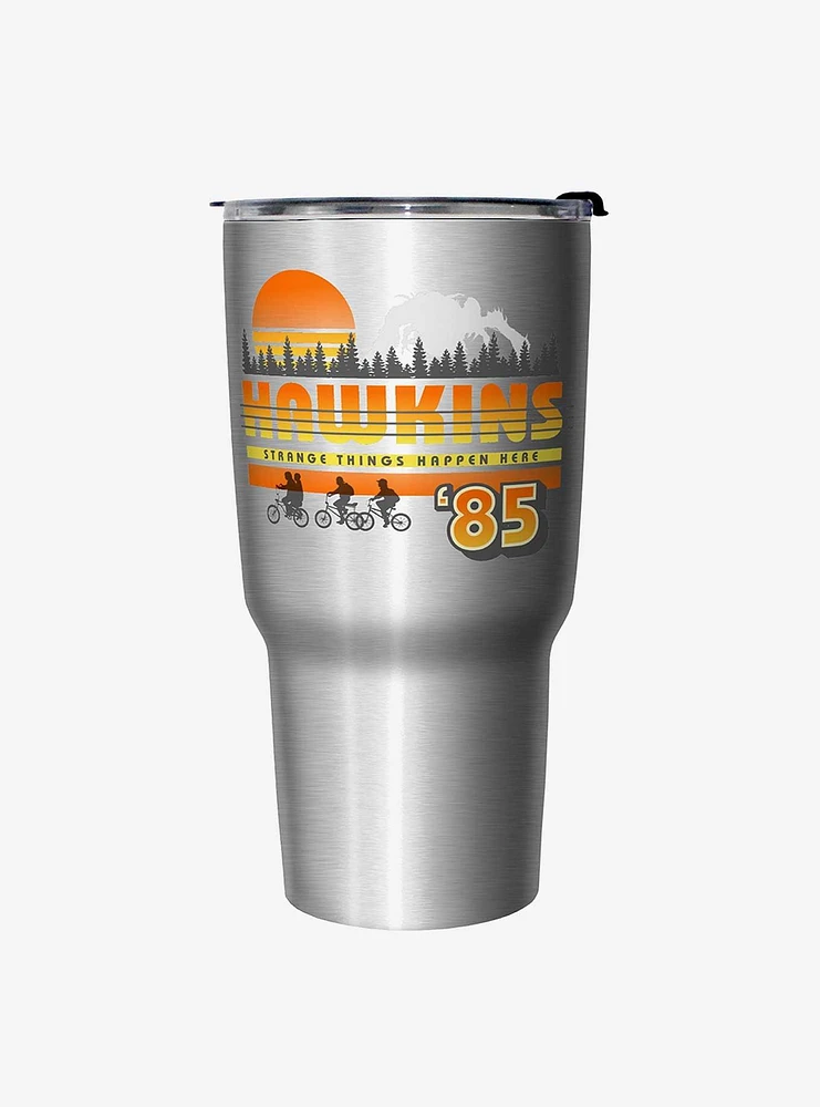 Stranger Things Hawkins Sunset Travel Mug