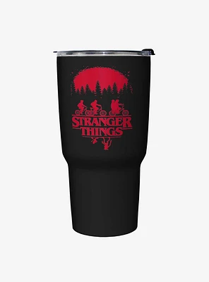 Stranger Things Riding Bikes Travel Mug