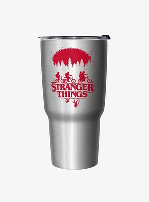 Stranger Things Riding Bikes Travel Mug