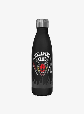 Stranger Things Hellfire Club Logo Stainless Steel Water Bottle