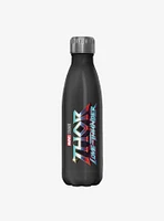 Marvel Thor: Love and Thunder Logo Stainless Steel Water Bottle