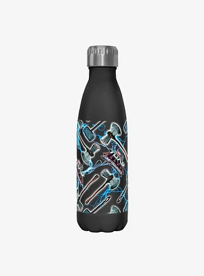 Marvel Thor: Love and Thunder Weapons Pattern Stainless Steel Water Bottle
