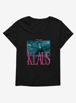 Umbrella Academy Klaus Pink Font Womens T-Shirt Plus