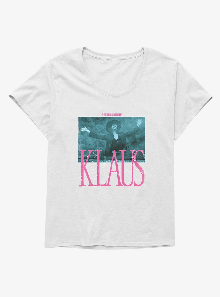 Umbrella Academy Klaus Pink Font Girls T-Shirt Plus