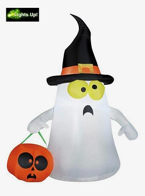 Ghost with Witch Hat Airblown Inflatable