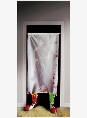 Killer Clown Bloody Curtain 6-foot Decor