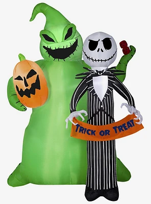 Disney Nightmare Before Christmas Jack & Boogie 6.5-foot Airblown Inflatable