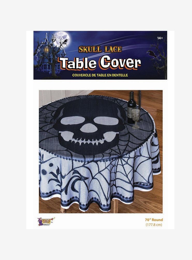 Skull Lace Table Cover