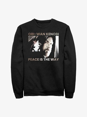Star Wars Obi-Wan Peace Is The Way Sweatshirt