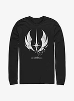 Star Wars Obi-Wan Shattered Jedi Logo Long-SLeeve T-Shirt