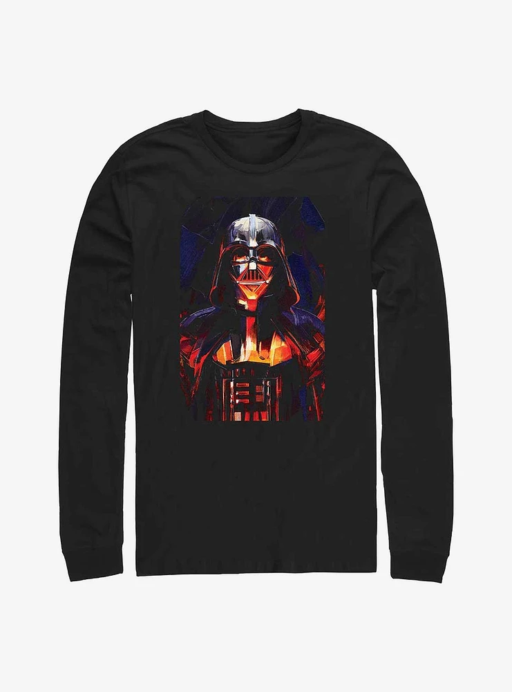 Star Wars Obi-Wan Vader Paint Long-SLeeve T-Shirt