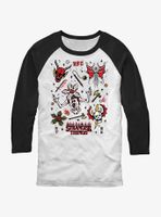 Stranger Things Hellfire Club Dungeon Icons Raglan