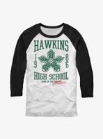 Stranger Things Hawkins High Home Of The Demogorgons Raglan