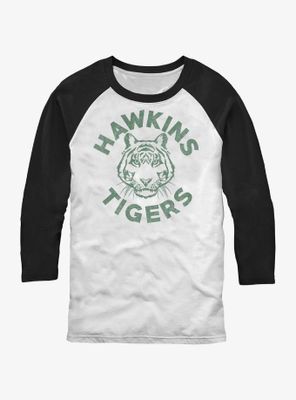 Stranger Things Hawkins Tigers Raglan