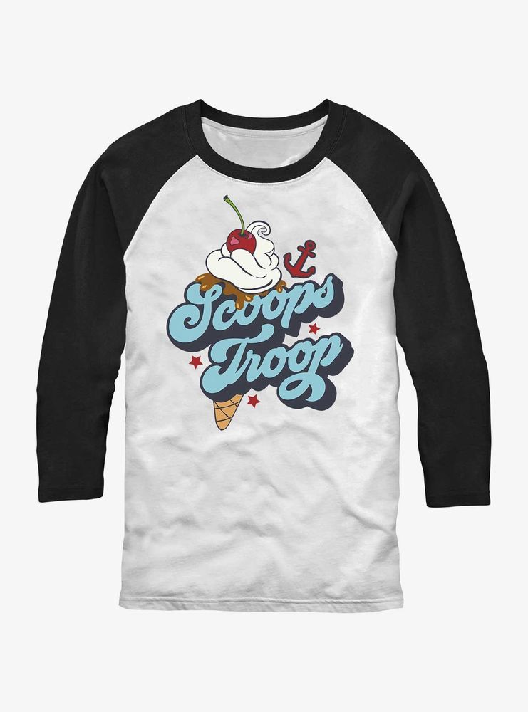 Stranger Things Scoops Troops Raglan