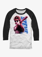 Stranger Things Splatterpunk Hello Ladies Steve Raglan