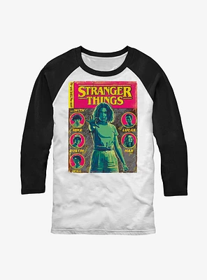 Stranger Things Comic Cover Raglan