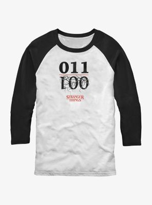 Stranger Things Eleven And One Raglan