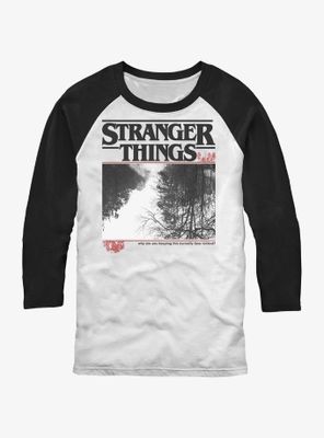 Stranger Things Curiosity Upside Down Photo Raglan