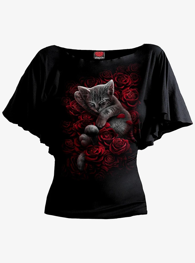 Bed Of Roses Latin Boat Neck T-Shirt