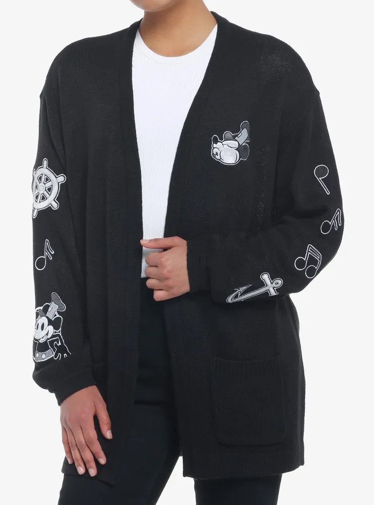 Disney Steamboat Willie Icons Girls Open Cardigan