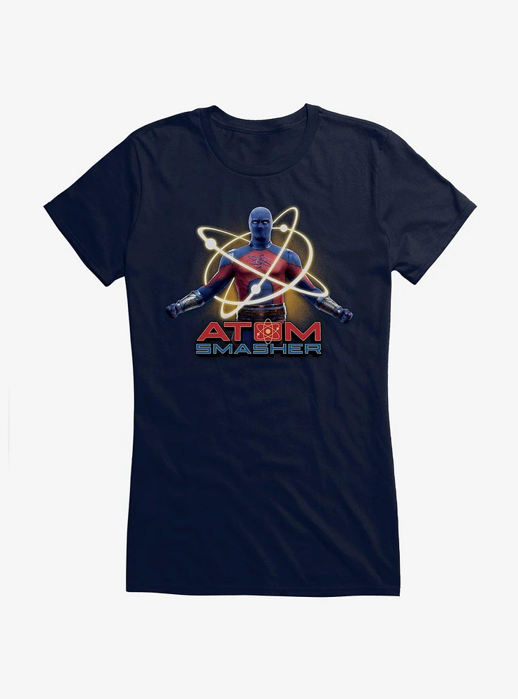 DC Comics Black Adam Atom Smasher Logo Girls T-Shirt