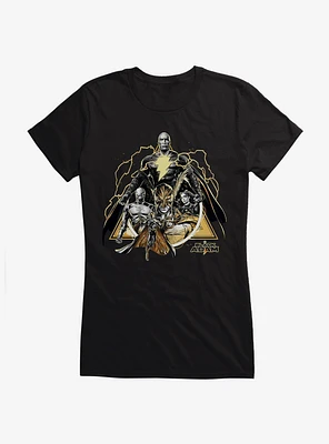 DC Comics Black Adam J.S.A. Lightning & White Girls T-Shirt