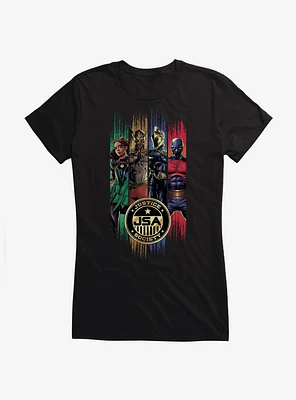 DC Comics Black Adam Justice Society Of America Girls T-Shirt