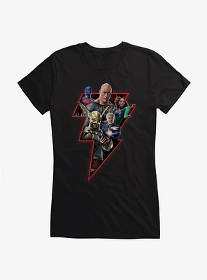 DC Comics Black Adam Justice Society Of America Bolt Girls T-Shirt
