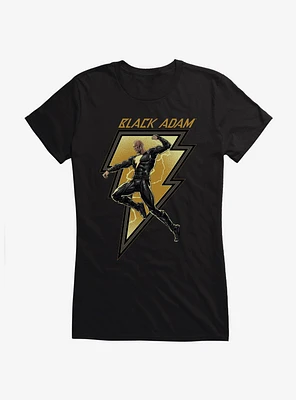 DC Comics Black Adam Lightning Action Girls T-Shirt