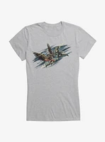 DC Comics Black Adam Versus Hawkman Girls T-Shirt