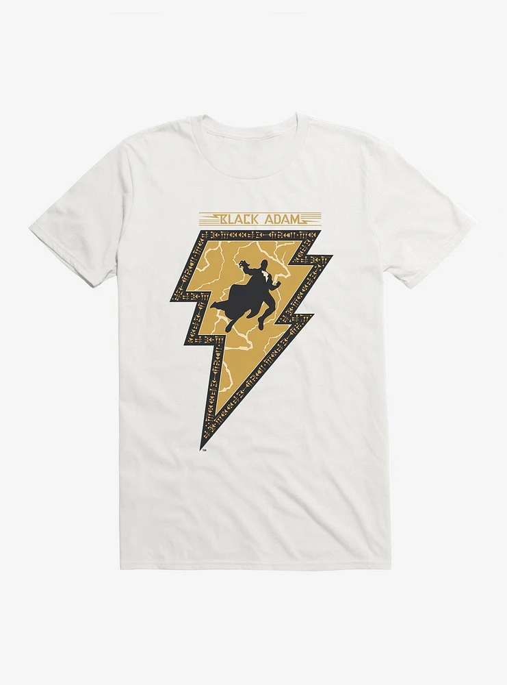 DC Comics Black Adam Silhouette Bolt Logo T-Shirt