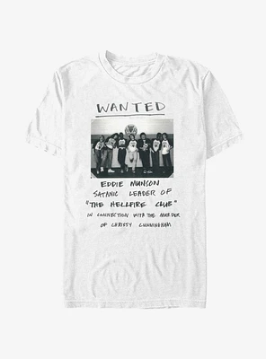 Stranger Things Eddie Munson Wanted Poster T-Shirt