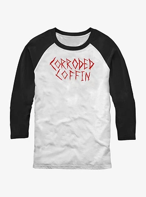 Stranger Things Corroded Coffin Raglan T-Shirt