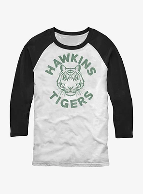 Stranger Things Hawkins Tigers Raglan T-Shirt
