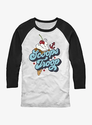 Stranger Things Scoops Troop Raglan T-Shirt