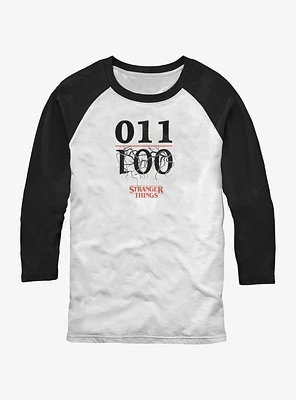 Stranger Things Subjects Eleven and One Raglan T-Shirt