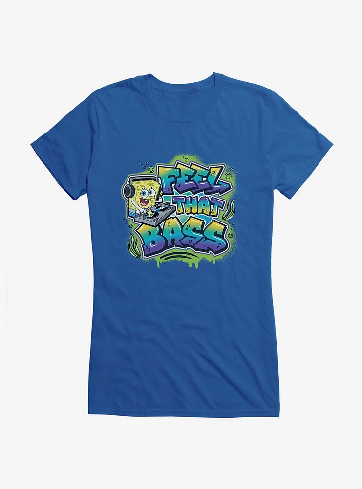 SpongeBob SquarePants Hip Hop Feel That Bass Girls T-Shirt