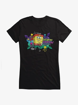 SpongeBob SquarePants Hip Hop Jellyfish Jammin' Girls T-Shirt