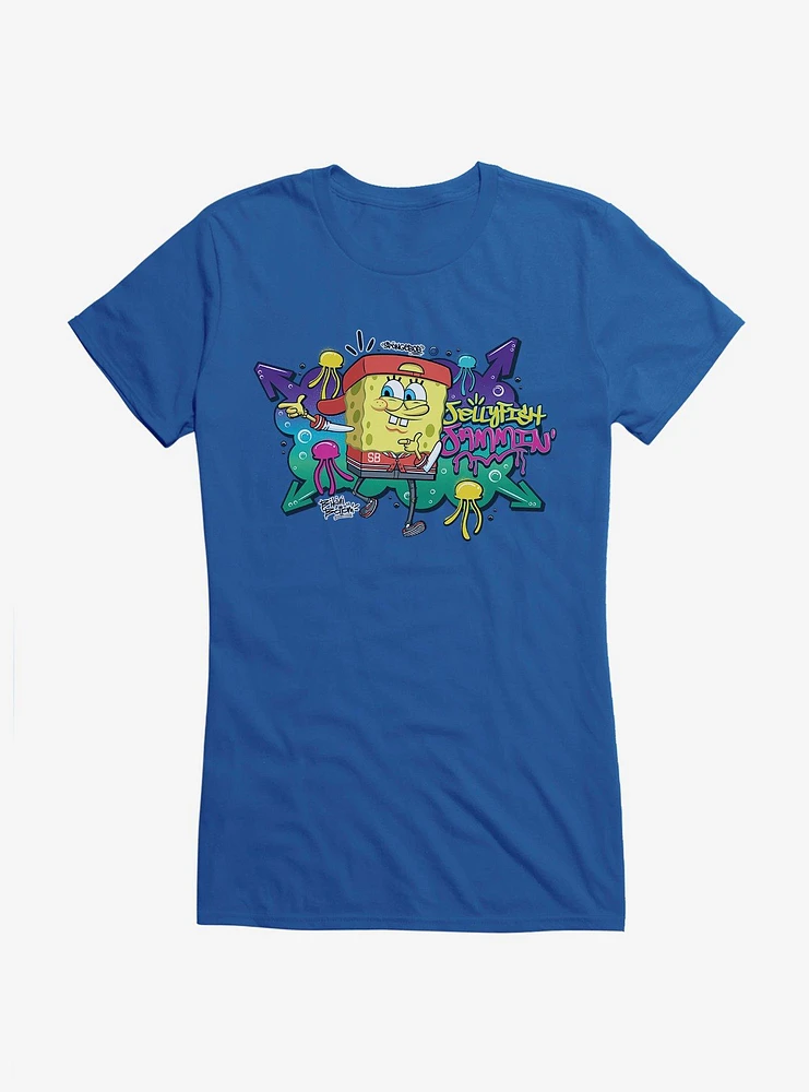 SpongeBob SquarePants Hip Hop Jellyfish Jammin' Girls T-Shirt