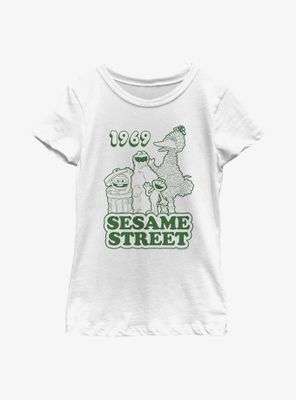 Sesame Street 1969 Group Youth Girls T-Shirt